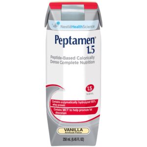 Nestle Peptamen? 1.5 Vanilla Peptide-Based Complete Nutrition, 8.45 oz cartons (24/CS)