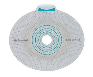 SenSura® Mio Click Barrier with 45 mm Stoma Opening – Gray, 2-Piece Skin Barrier System