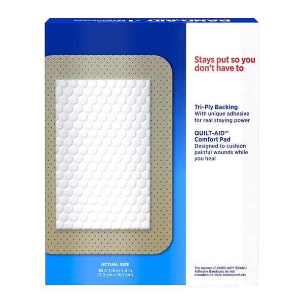 Band-Aid? Comfort-Flex Adhesive Bandages, 2-7/8 x 4 Inches, Pack of 10 - Image 2