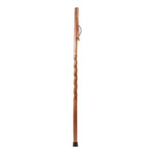 Brazos Twisted Oak Traveler's Walking Stick, 55-Inch - Red Oak Handcrafted Hiking Cane