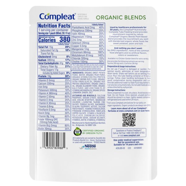 Compleat Organic Blends Plant-Based Liquid Meal Replacement - 10.1 oz Pouch - Image 2