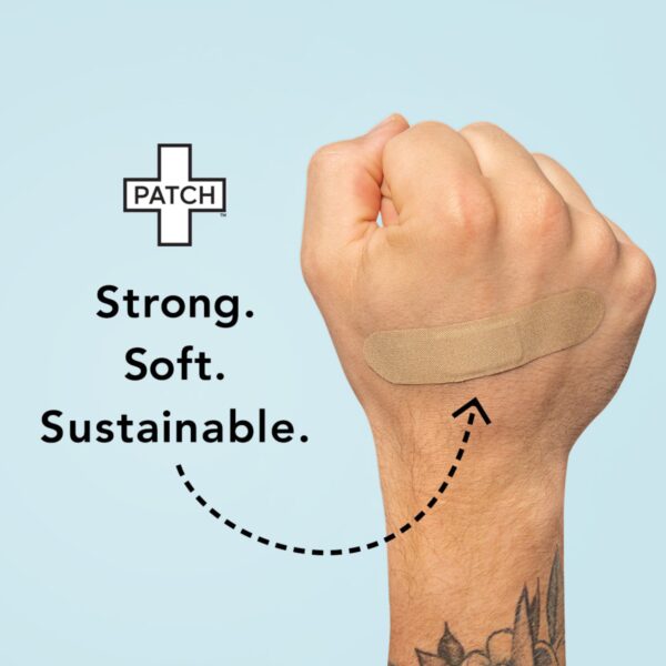 Patch* Tan Adhesive Bandage Strip 3/4 x 3 Inches - Natural Bamboo Wound Care Solution - Image 6