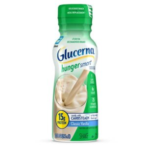 Glucerna Hunger Smart Shake Vanilla Flavor 10 oz * Supports Blood Sugar Management and Immune Health