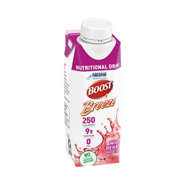 Boost Breeze Wild Berry 8 oz. Nutritional Drink * Supports Wound Healing and Malnourishment Relief - Image 4