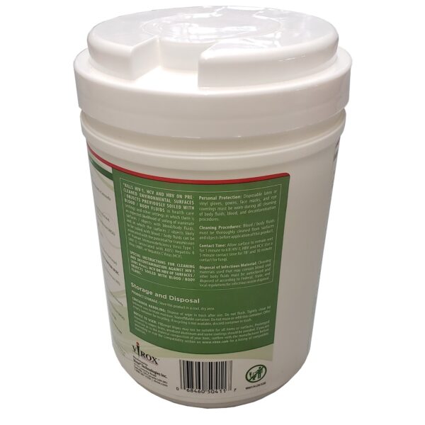 PREempt® Surface Disinfectant Cleaner Wipes – 6 x 7 Inch Premoistened Wipes, 160 Count Canister - Image 2
