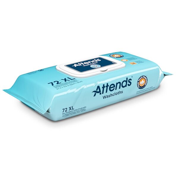 Attends® Scented Personal Cleansing Wipes with Aloe and Vitamin E, 7.8 x 11.8 Inches, Pack of 72 - Image 2
