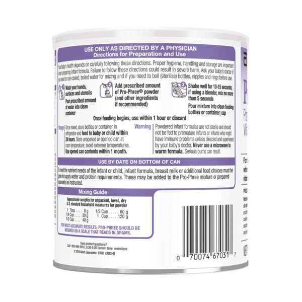 Pro-Phree Protein-Free Energy Module with Iron, Vitamins & Minerals - 14.1 oz Can - Image 3