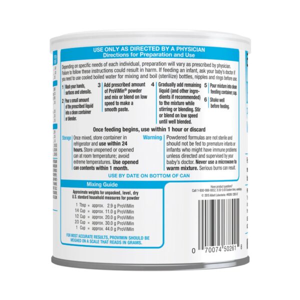 ProViMin? Protein-Vitamin-Mineral Module with Iron - 5.3 oz Can for Adults and Children - Image 3