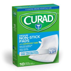 Curad? Non-Stick Adhesive Bandages, 3 x 4 Inch, Box of 10