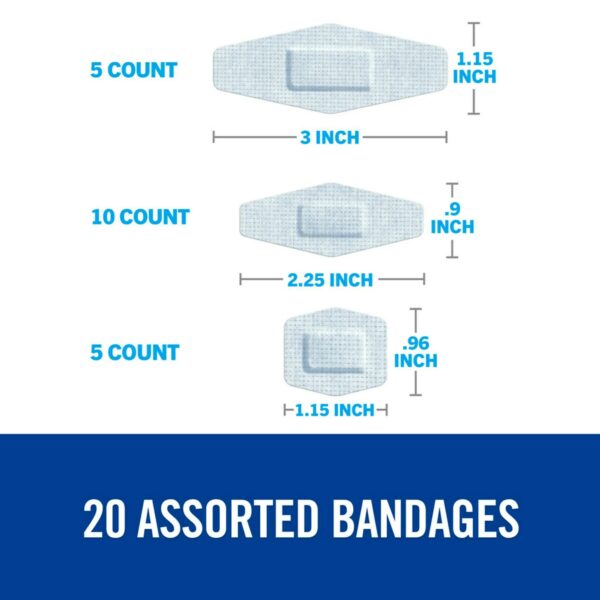 Nexcare* Sensitive Skin White Adhesive Strips - Assorted Sizes for Gentle, Long-Lasting Wound Care - Image 5