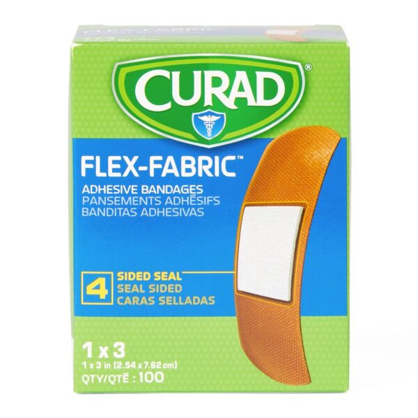 Comfort Cloth? Tan Adhesive Strip, 1 x 3 Inch - Sterile Wound Care Bandage - Image 3