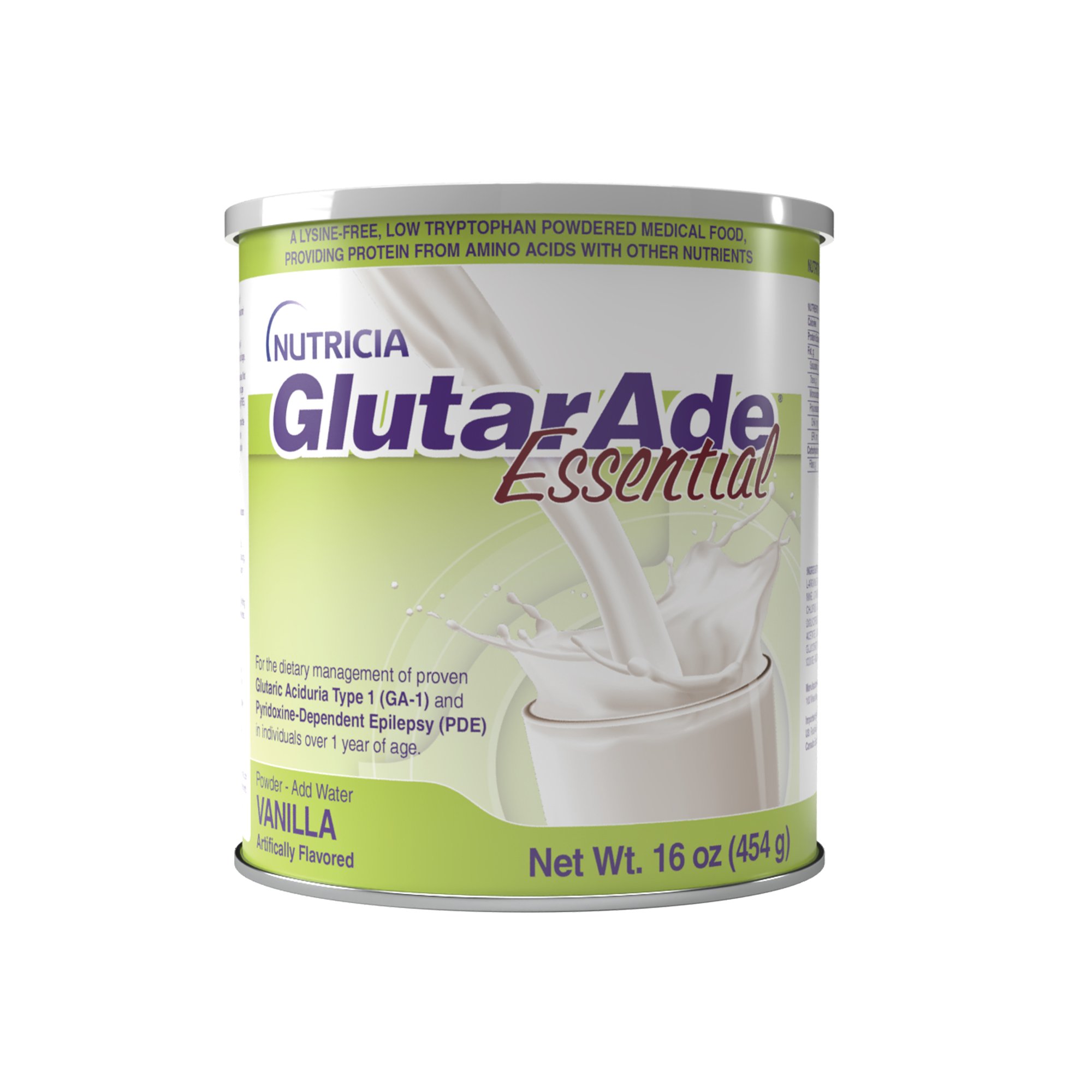 GlutarAde Essential GA-1 DM Vanilla Can 16 oz * Oral Supplement for GA-1 Condition
