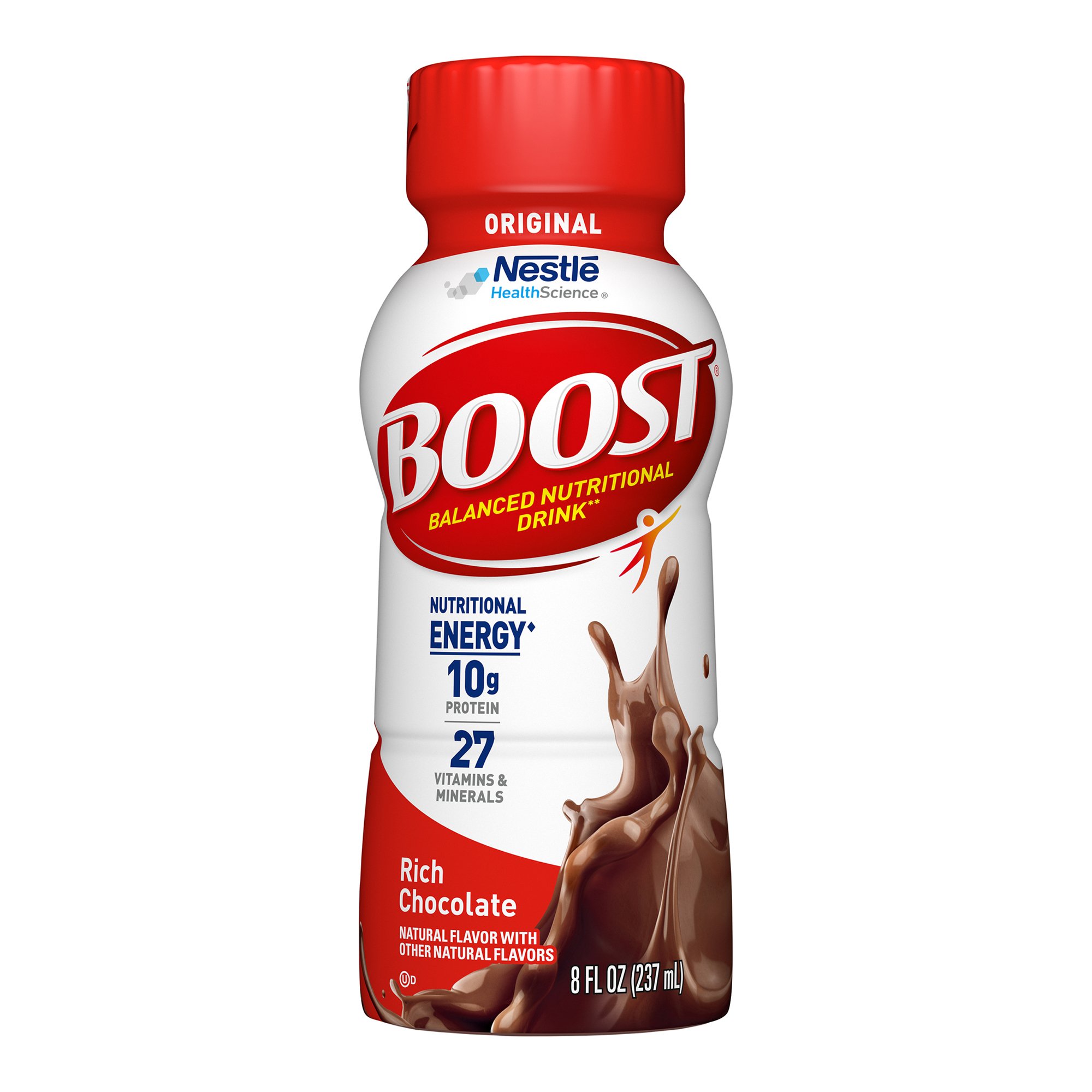 Boost Original Chocolate Nutritional Drink - 8 oz Bottles, Rich Flavor for Adults