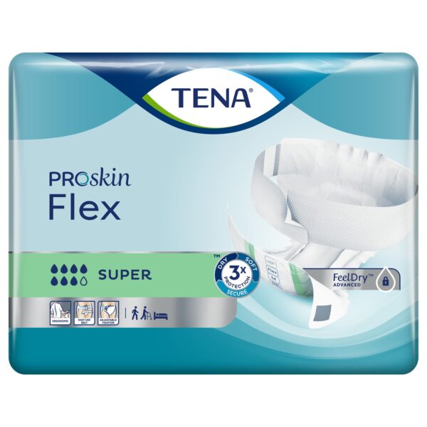 Tena® ProSkin Flex Super Incontinence Briefs, Extra Large – Heavy Absorbency, Unisex, Cloth-Like Backing, 41-61 inch Waist - Image 3