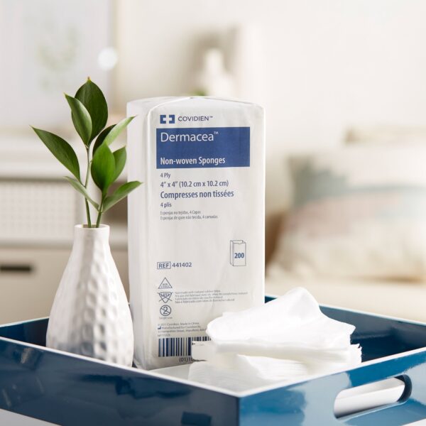 Dermacea* Nonwoven Sponge 4 x 4 Inch 4-Ply for Wound Care - Image 5