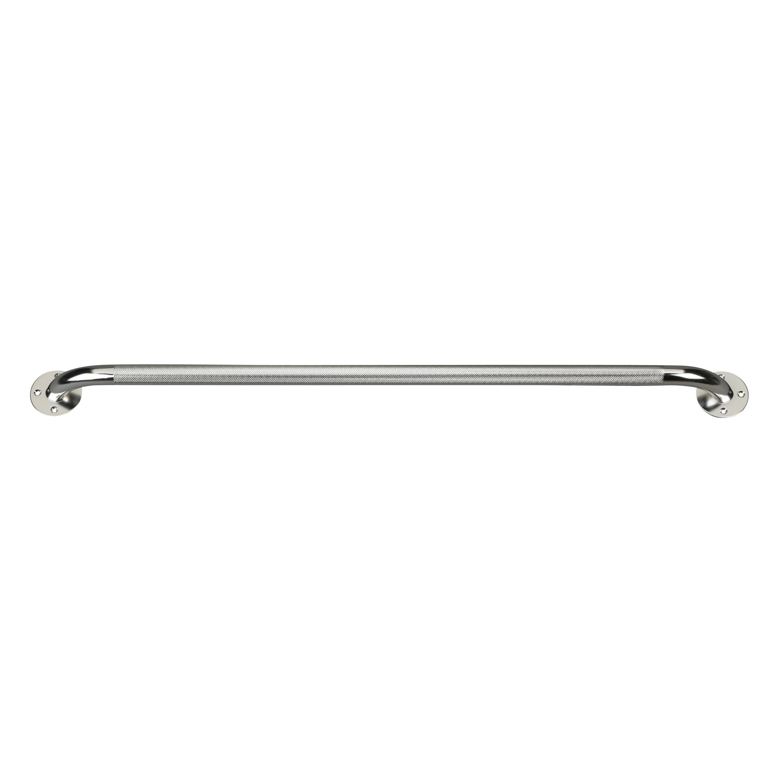 Drive™ 32-Inch Knurled Chrome Wall Grab Bar for Safety and Support