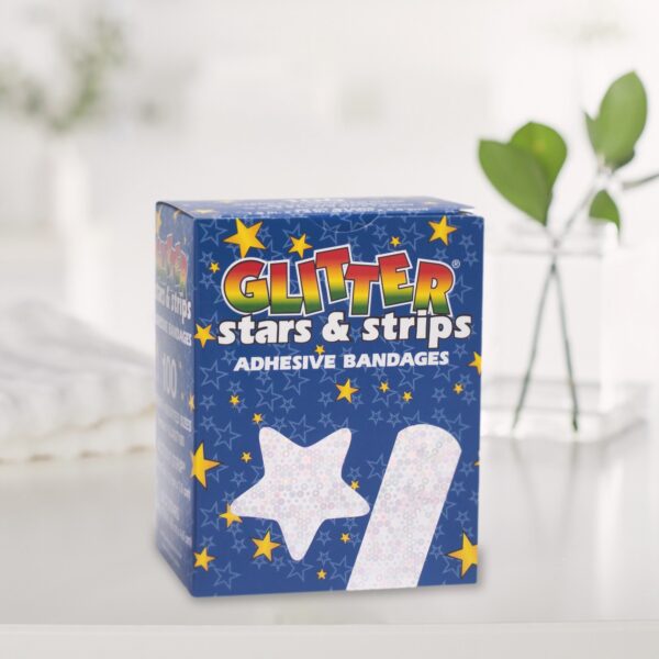 Stat Strip Glitter Kid Design Adhesive Bandages 3/4 x 3 Inches * Pack of 100 - Image 5