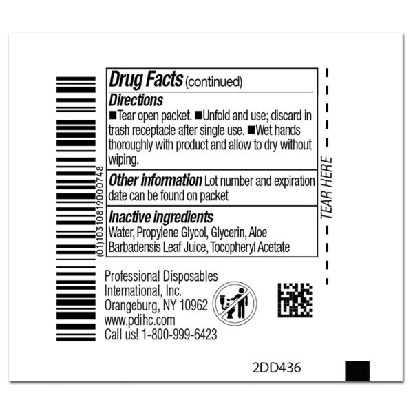 Sani-Hands® Hand Sanitizing Wipes with 70% Ethyl Alcohol, Unscented, 5 x 8 Inches – 100 Count Box - Image 3