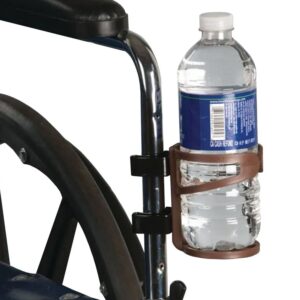 SammonsPreston Beverage Holder for Standard Arm Wheelchairs - Fits 2.5 to 3 Inch Diameter Containers