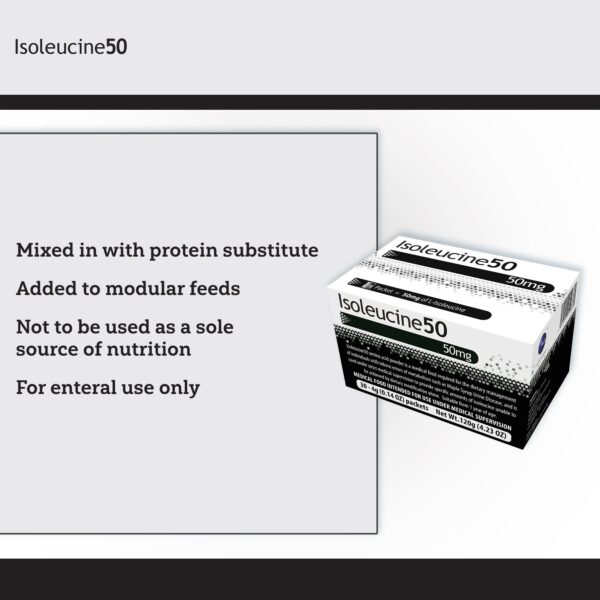 Isoleucine50 Medical Food Supplement for MSUD Management - 4g Packets - Image 3