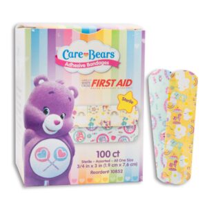 Stat Strip American White Cross Care Bears Kid Design Adhesive Bandages 3/4 x 3 Inches