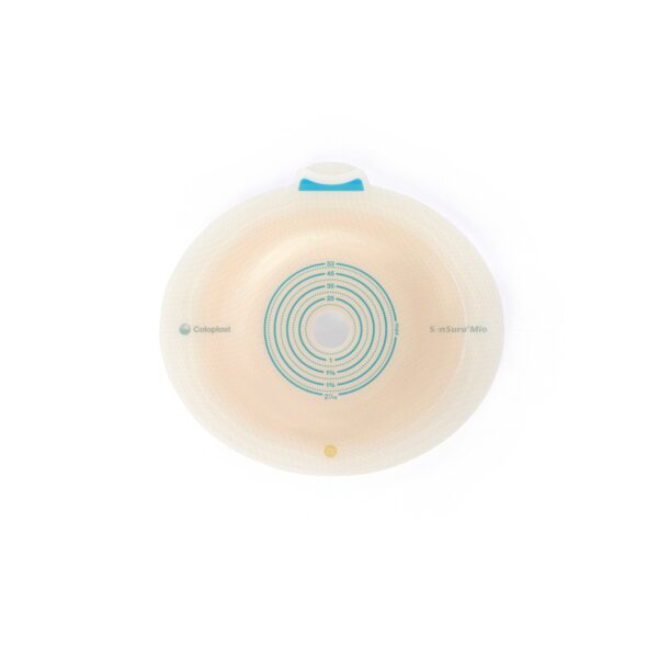 SenSura® Mio Click Convex Deep Ostomy Barrier - Trim to Fit 15-53 mm Stomas, Elastic Adhesive, 70 mm Flange, Gray - Image 3