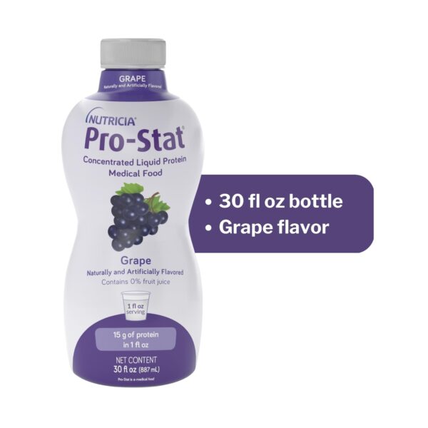 Pro-Stat Grape Complete Liquid Protein Medical Food - 30 oz Bottle - Image 5