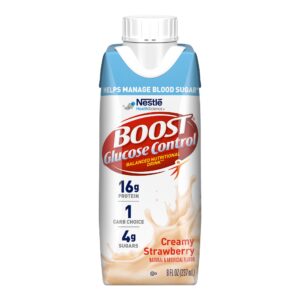 Boost? Glucose Control Strawberry Nutritional Drink, 8 oz - Supports Kidney Health & Low Glycemic Index