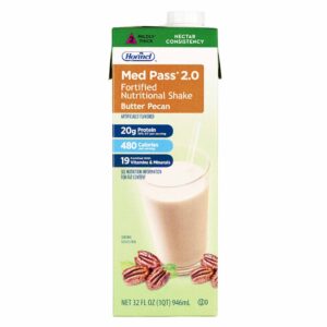 Med Pass? 2.0 Butter Pecan Fortified Nutritional Shake - 32 oz. Carton for Adults