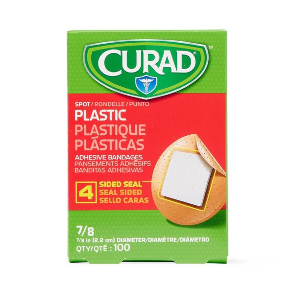 Curad? Round Tan Adhesive Spot Bandage, 7/8 Inch Diameter - Image 5