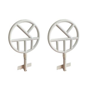 Halo Safety Ring for Standard Hospital Beds - Steel Bed Mount Safety Ring with Bracket, White Finish