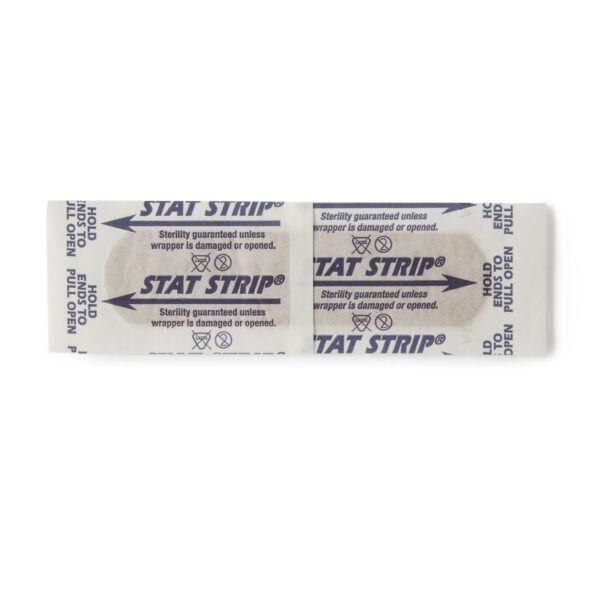 American White Cross Stat Strip Adhesive Bandages, 3/4 x 3 Inch, 100 Pack - Image 2