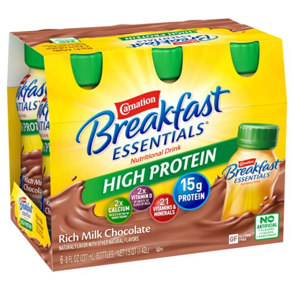 Carnation Breakfast Essentials High Protein Chocolate Nutritional Drink, 8 oz - Supports 15g of Protein and Calcium - Image 6