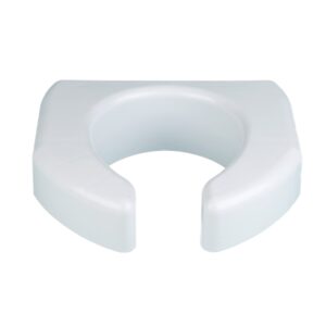 Ableware Basic Maddak Open Front Elevated Toilet Seat - Comfortable, Durable, 350 lb Capacity