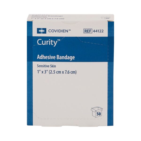 Curity* Sensitive Skin Adhesive Strip, 1 x 3 Inch * Gentle, Sterile Bandage for Fragile Skin and Minor Wounds - Image 2