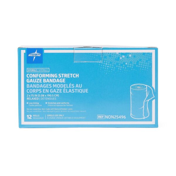Sof-Form? Sterile Conforming Bandage, 2 x 75 Inch - McKesson SoftForm Roll Gauze for Wound Care - Image 4