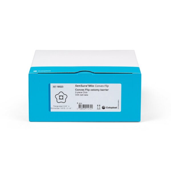 SenSura Mio Convex Flip Ostomy Barrier with 2 Inch Opening and 50mm Cut-Outs - Image 6