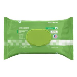 McKesson Flushable Wet Wipes - Unscented, 96 Count Pack