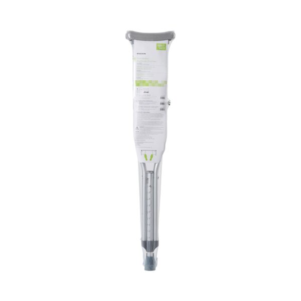 McKesson Youth Aluminum Underarm Crutches * Adjustable, 350-Lb Capacity, for Heights 4'6" to 5'2" - Image 2