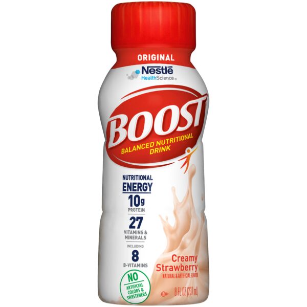 Boost Original Strawberry Nutritional Drink, 8 oz Bottle * Supports Bone Health & Energy - Image 2