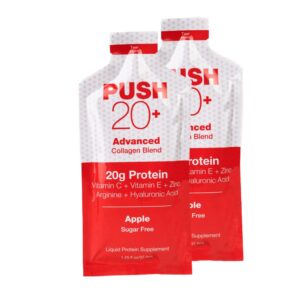 Push 20+ Protein Supplement - 20g Hydrolyzed Collagen, 1.25 oz. Individual Pack - McK GH-20