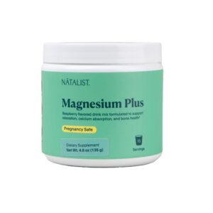 Natalist Magnesium Plus Drink Mix 4.8 oz - Oral Magnesium Supplement for Adults