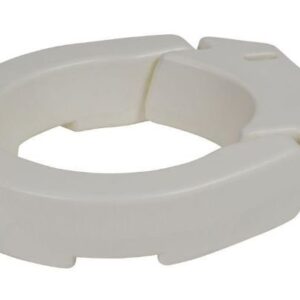 Drive™ Raised Toilet Seat, 13½ x 17½ inches, White - Heavy-Duty Plastic with 250 lb Capacity