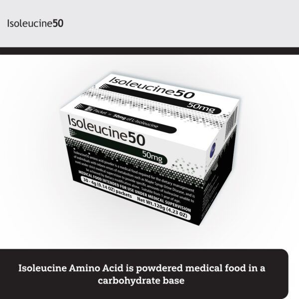 Isoleucine50 Medical Food Supplement for MSUD Management - 4g Packets - Image 2