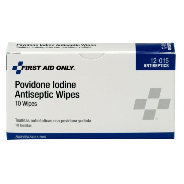 First Aid Only Povidone Iodine Antiseptic Wipes – 1-1/4 x 2-1/2 Inch Sterile Skin Prep Pads - Image 3