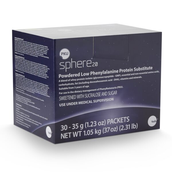 PKU sphere* 20 Vanilla GMP-Based Formula by PKU sphere * 35g Packets for Dietary Management of PKU - Image 2