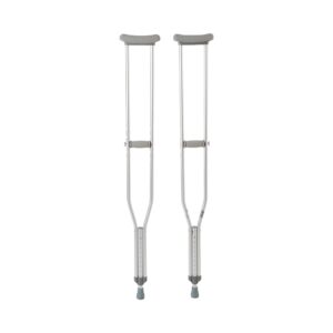 McKesson Aluminum Underarm Crutches for Tall Adults * Adjustable, 350 lb Capacity