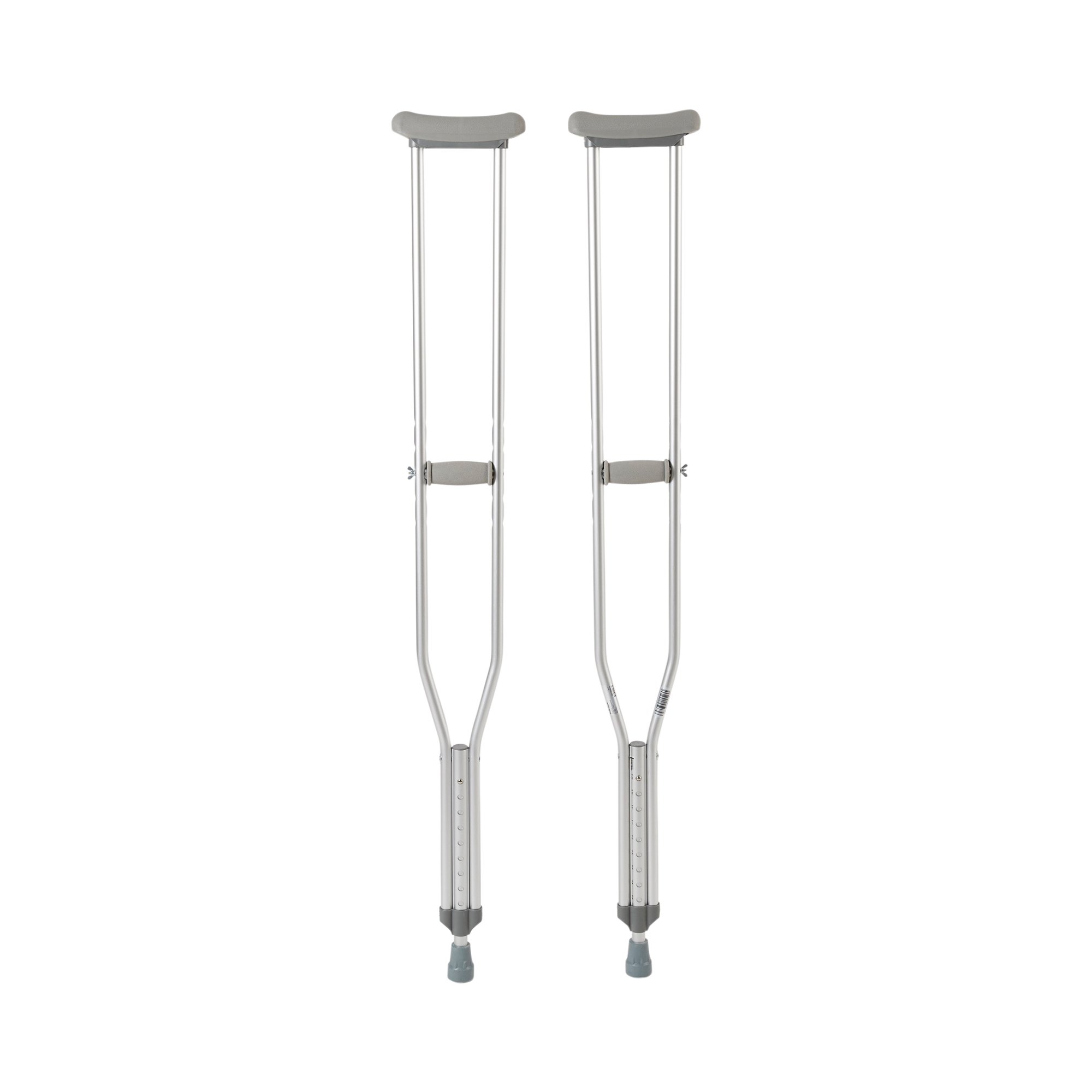 McKesson Aluminum Underarm Crutches for Tall Adults * 350 lb Capacity, Adjustable Height from 53 to 61 Inches