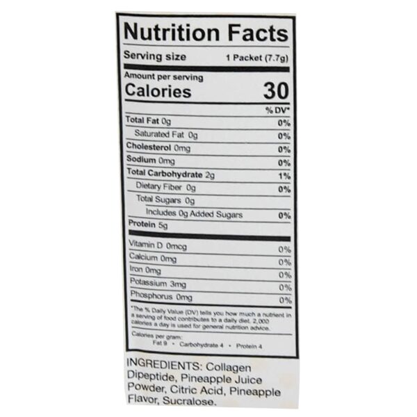PUSH Collagen Dipeptide Concentrate with Pineapple Flavor * Supports Wound Healing and Skin Recovery - Image 3