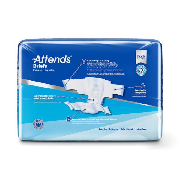 Attends® Large Heavy Absorbency Disposable Incontinence Briefs for Adults - Image 5